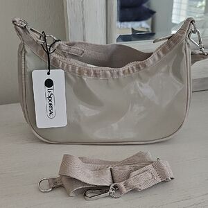 Lesportsac Small Convertible Hobo -  Fossil Shine NWT